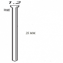 картинка Шпилька для пневмопистолета "SENCO AX13EAAP" (США) длина=25 мм. 