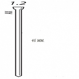 картинка Шпилька для пневмопистолета "SENCO AX19EAAP" (США) длина=45 мм. 