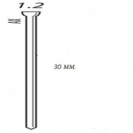 картинка Шпилька для пневмопистолета "SENCO AX15EAAP" (США) длина=30 мм. 