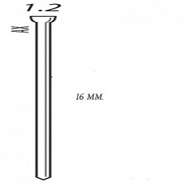 картинка Шпилька для пневмопистолета "SENCO AX10EAAP" (США) длина=15 мм. 